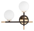 Бра LUMINA DECO Marsiada LDW 6033N-2 BK+GD - фото 4412595