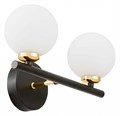 Бра LUMINA DECO Marsiada LDW 6033-2 BK+F.GD - фото 4413148