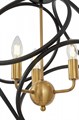 Подвесная люстра LUMINA DECO Casai LDP 1243-3 BK+MD - фото 4413506