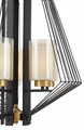 Подвесная люстра LUMINA DECO Canti LDP 1244-5 BK+MD - фото 4413510