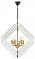 Подвесная люстра LUMINA DECO Crulia LDP 8005-6 BK+MD - фото 4413857