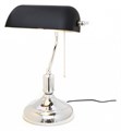 Настольная лампа декоративная LUMINA DECO Banker LDT 305 BK+CHR - фото 4414007