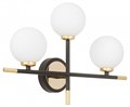 Бра LUMINA DECO Marsiada LDW 6033N-3 BK+F.GD - фото 4414096