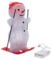 Снеговик световой Снеговик на лыжах 513-325 - фото 4421995