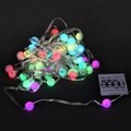 A-966 RGB гирлянда светодиодная SMART 10м, 66LED, насадки &quot;Шарик&quot;, прозрачный шлейф, USB, ПДУ - фото 4446856