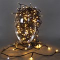 A-969 WW/WT FLASH гирлянда светодиодная 30м, 300LED, 24V, черный провод - фото 4446874