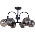 Люстра потолочная Reluce E27 01268-0.3-06 BK+CR - фото 4449074