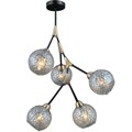 Люстра потолочная ILLUMICO E14 IL0263-5PSQ-79 BK AB - фото 4459868
