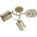 Люстра потолочная Reluce E27 01322-0.3-03 MATT GOLD+CR - фото 4460346