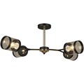 Люстра потолочная Reluce E27 03592-0.3-04 FGD+BK - фото 4460619