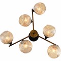 Люстра потолочная Reluce E27 11341-0.3-06 GOLD BRONZE+BK - фото 4461219