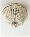 Потолочный светильник с белыми бусами “Малибу” - фото 4465823