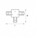 Соединитель T-образный для треков Lightstar Barra 501136 - фото 4531352