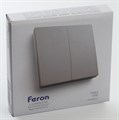 Выключатель беспроводной двухклавишный Feron Tm 82 41720 - фото 4548234