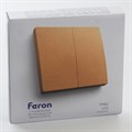 Выключатель беспроводной двухклавишный Feron Tm 82 41726 - фото 4548275