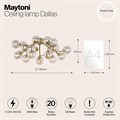 Потолочная люстра Maytoni Dallas MOD545PL-20G - фото 4578277