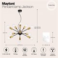Подвесная люстра Maytoni Jackson T546PL-12B - фото 4578300