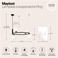 Подвесная люстра Maytoni Ring MOD013PL-04B - фото 4578902