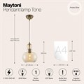 Подвесной светильник Maytoni Tone P003PL-01BZ - фото 4578963