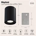 Накладной светильник Maytoni Slim C012CL-01B - фото 4579140