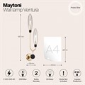 Бра Maytoni Ventura MOD012WL-02G - фото 4579407