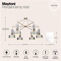 Потолочная люстра Maytoni Void MOD030PL-06GR - фото 4579573