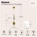 Подвесная люстра Maytoni Nostalgia MOD048PL-03G - фото 4580010