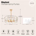 Подвесной светильник Maytoni Puntes MOD043PL-06G - фото 4580440