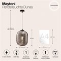 Подвесной светильник Maytoni Dunas P058PL-01B - фото 4580783