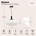 Подвесной светильник Maytoni Perlas P062PL-01W - фото 4580804