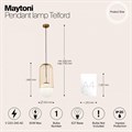 Подвесной светильник Maytoni Telford P363PL-01G - фото 4581450