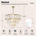 Подвесной светильник Maytoni Puntes MOD043PL-18G - фото 4581821