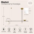 Подвесной светильник Maytoni Nostalgia MOD048PL-02G - фото 4582146