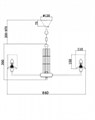 Подвесная люстра Maytoni Metropolitan H015PL-10G - фото 4582546