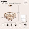 Подвесная люстра Maytoni Revero MOD085PL-07BS - фото 4582552