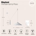 Подвесной светильник Maytoni Peso P080PL-01W - фото 4582972