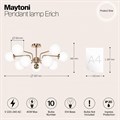 Люстра на штанге Maytoni Erich MOD221PL-10G - фото 4584031