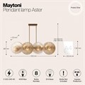 Светильник на штанге Maytoni Aster MOD007PL-08G1 - фото 4584275