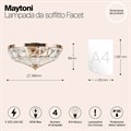 Накладной светильник Maytoni Facet MOD094CL-04G - фото 4584323