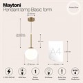 Подвесной светильник Maytoni Basic form MOD321PL-01G2 - фото 4585159