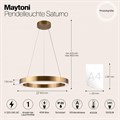 Подвесной светильник Maytoni Saturno MOD415PL-L45BS4K - фото 4585369
