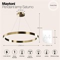 Подвесной светильник Maytoni Saturno MOD415PL-L60BS4K - фото 4585376
