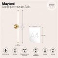 Бра Maytoni Axis MOD106WL-L16G3K - фото 4585584