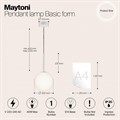 Подвесной светильник Maytoni Basic form MOD321PL-01W1 - фото 4587049