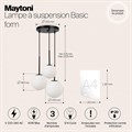 Подвесной светильник Maytoni Basic form MOD321PL-03B - фото 4587057