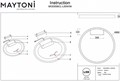 Накладной светильник Maytoni Rim MOD058CL-L50W3K - фото 4588048
