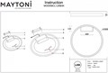 Накладной светильник Maytoni Rim MOD058CL-L65B3K - фото 4588052
