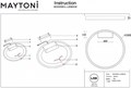 Накладной светильник Maytoni Rim MOD058CL-L65BS3K - фото 4588056