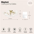 Потолочная люстра Maytoni Dallas MOD545CL-12BS - фото 4588161