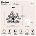 Подвесная люстра Maytoni Dallas MOD545PL-24B - фото 4588199